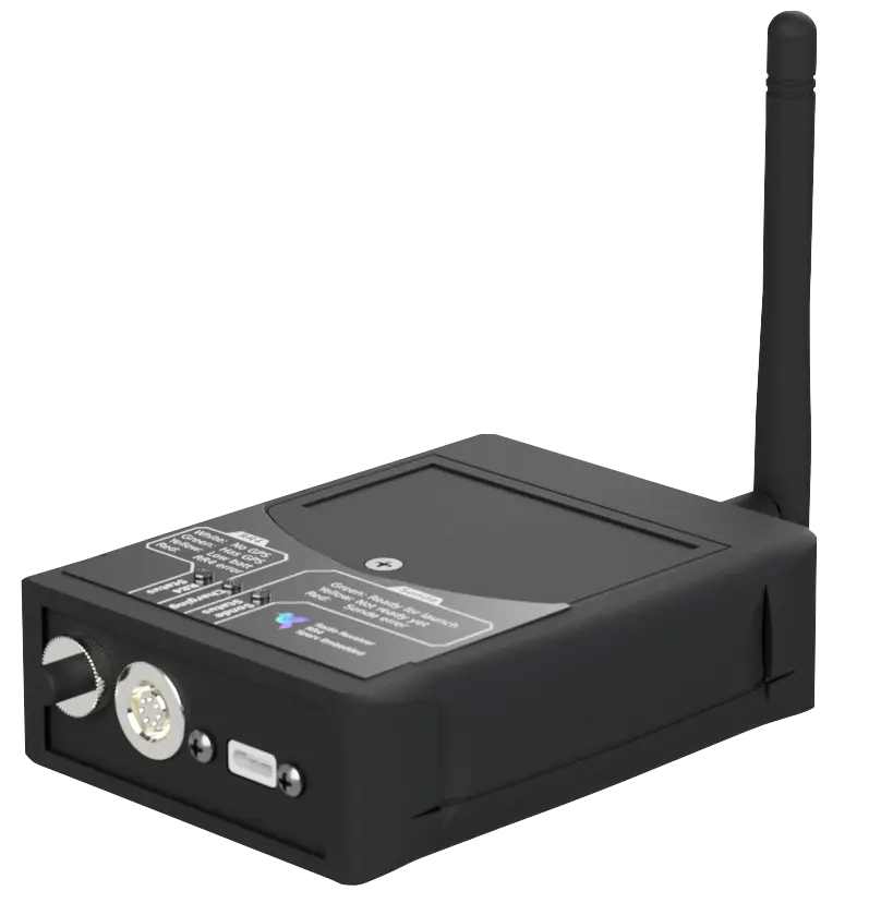 Radio receiver RR4 adapted to weather sonde Windsond S2.